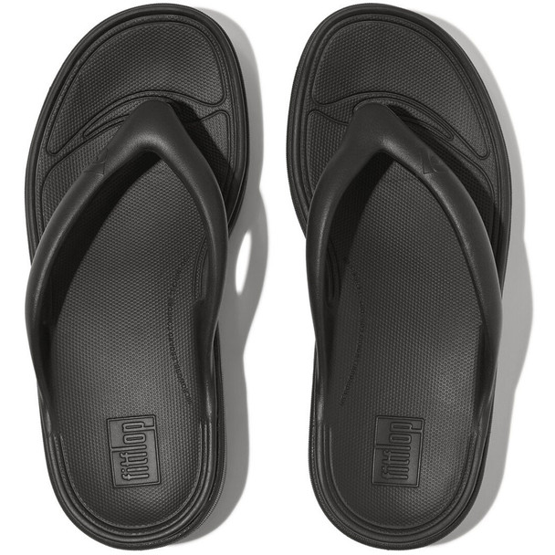 product variation Open Box (Damaged package): FITFLOP Relieff Recovery Toe-Post Sandals, Color: Black, Size: 8 (HF4-001-060) image