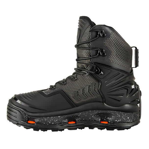 product variation Open Box (Damaged package): KORKERS Fishing Boot River Ops BOA w/ Vibram & Studded Vibram Soles, Color: Black/Cool Grey, Size: 10 (FB5425-10) image