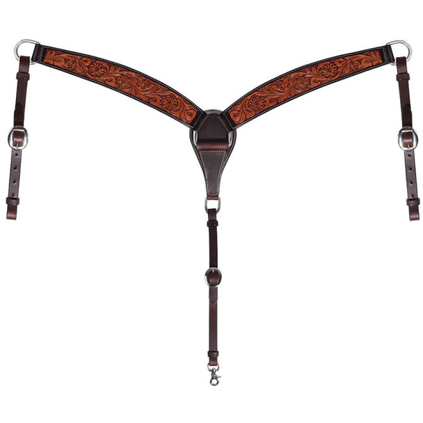 product variation PROFESSIONAL'S CHOICE Prairie Flower Natural/Chocolate Breast Collar (3P6031) image