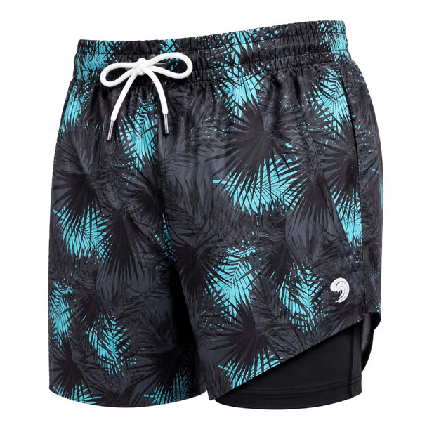 product variation DRY POCKET Men's Midnight Palms Waterproof Swim Shorts image