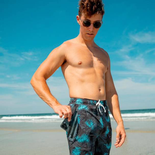 product variation DRY POCKET Men's Midnight Palms Waterproof Swim Shorts image