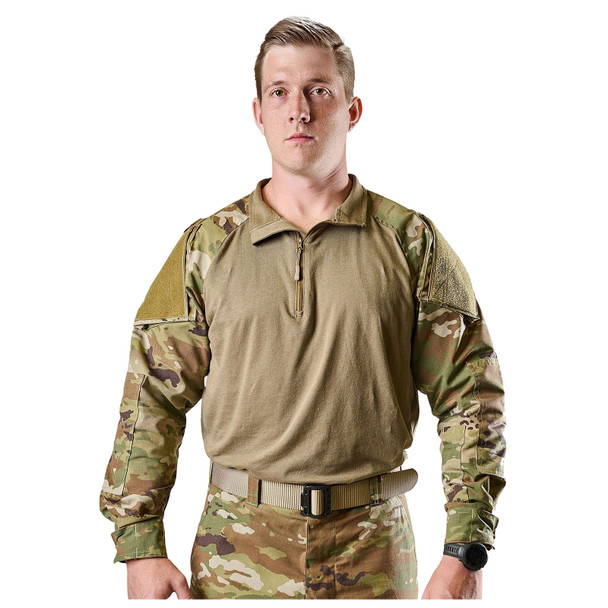 product variation TRU-SPEC  Men's Combat 1/4 Zip Scorpion OCP LS Shirt (1653) image