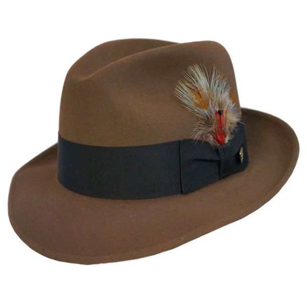 product variation STETSON Men's Saxon Walnut Fur Felt Fedora Hat (TFSAXN-022075) image