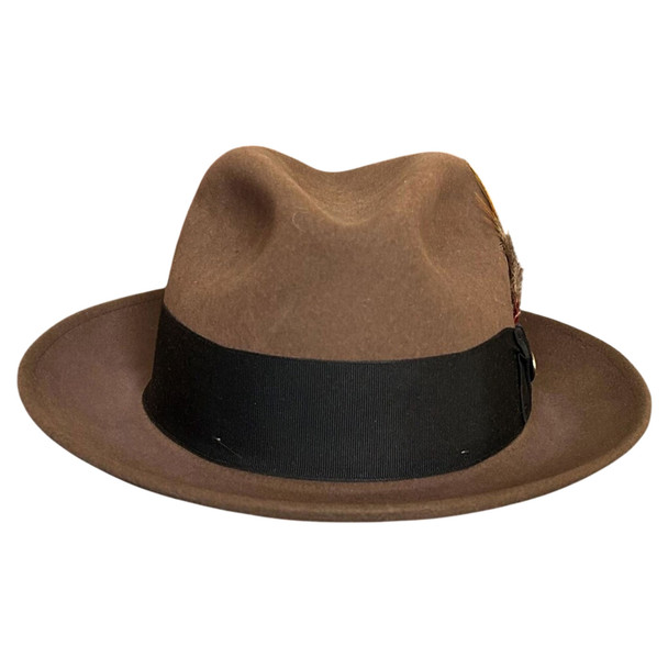 product variation STETSON Men's Saxon Walnut Fur Felt Fedora Hat (TFSAXN-022075) image