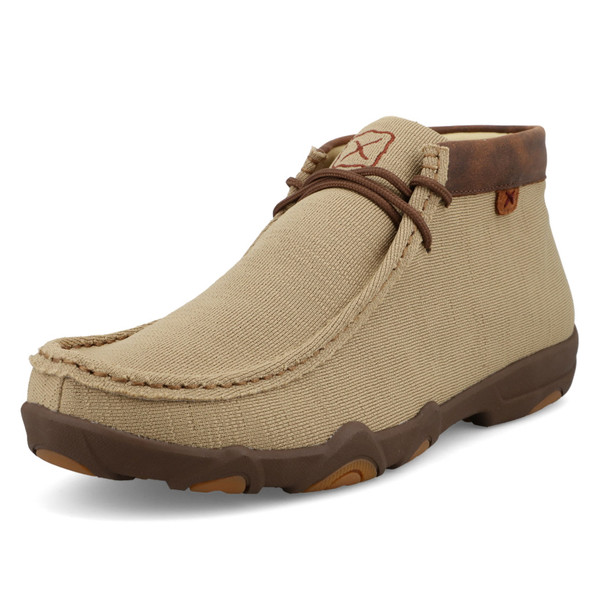product variation TWISTED X Men's Chukka UltraLite X Driving Moc Khaki/Brown Casual Shoes (MDMU001) image