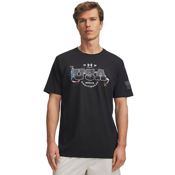 product variation UNDER ARMOUR Men's Freedom 1776 Black/White T-Shirt (6014649-001) image