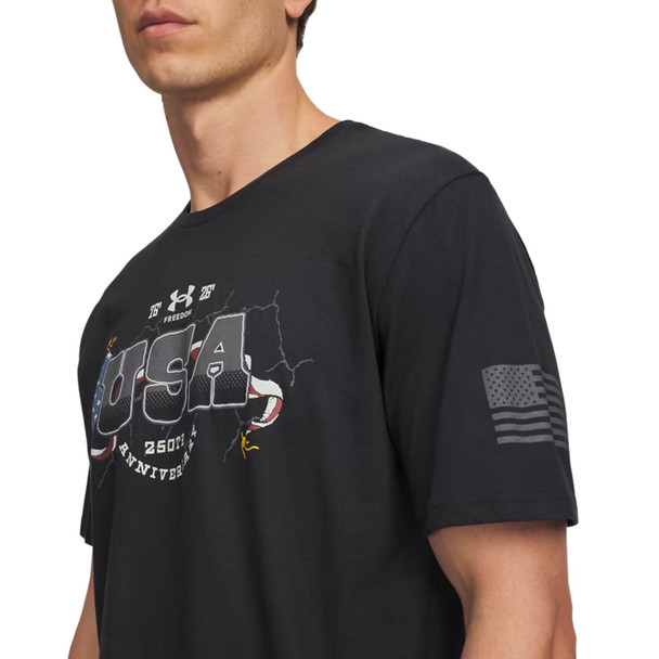 product variation UNDER ARMOUR Men's Freedom 1776 Black/White T-Shirt (6014649-001) image