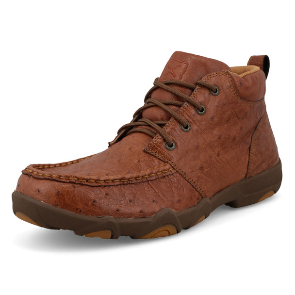 product variation TWISTED X Men's Chukka UltraLite X Driving Moc Chestnut Ostrich Casual Shoes (MDMU006) image