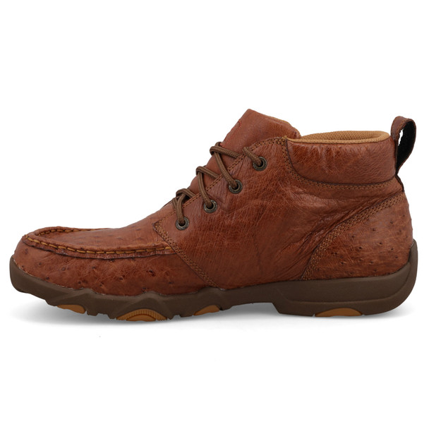 product variation TWISTED X Men's Chukka UltraLite X Driving Moc Chestnut Ostrich Casual Shoes (MDMU006) image