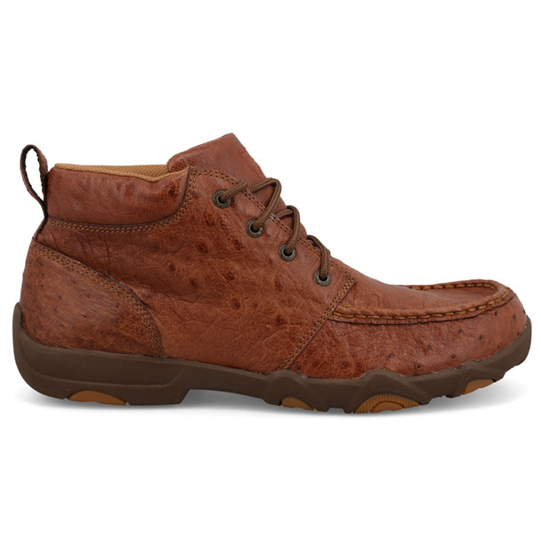 product variation TWISTED X Men's Chukka UltraLite X Driving Moc Chestnut Ostrich Casual Shoes (MDMU006) image