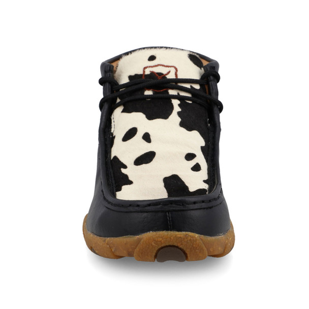 product variation TWISTED X Women's Chukka Driving Moc Black/White Cowhide and Black Casual Shoes (WDM0164) image