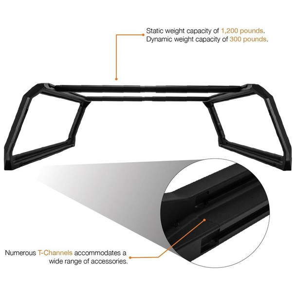 product variation KUAT Ibex Mid-Size Short-Bed Sandy Black Truck Bed Rack (IBEXA1) image