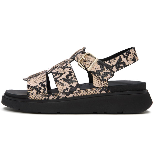 product variation FITFLOP Women's Gen-FF Snake Hazy Taupe/Black Fisherman Sandals (ABF-E37) image