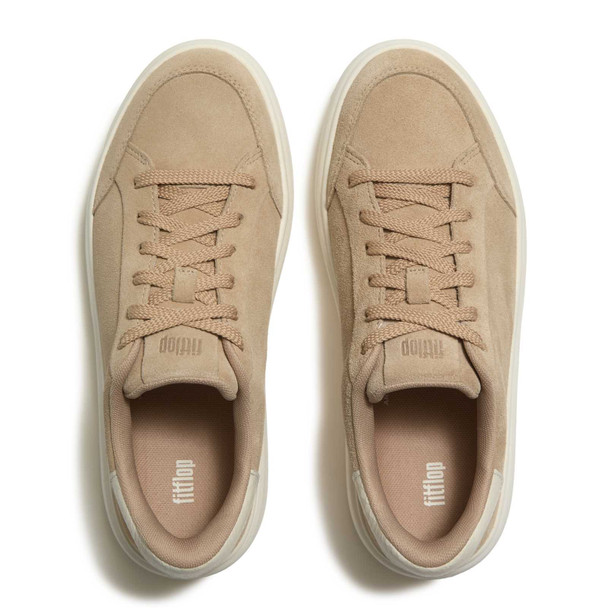 product variation FITFLOP Women's RTG Hazelnut Suede Snake Lace Up Sneakers (ABZ-740) image