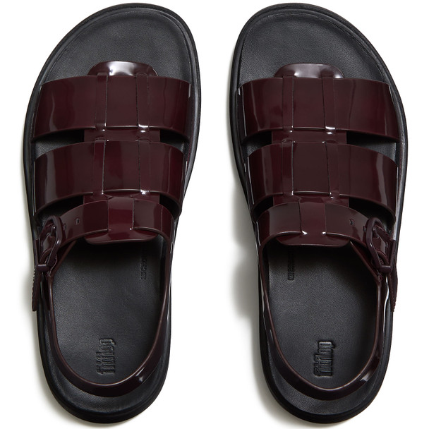 product variation FITFLOP Women's Gen-FF Dark Merlot Brushed Leather Fisherman Sandals (ADH-E19) image