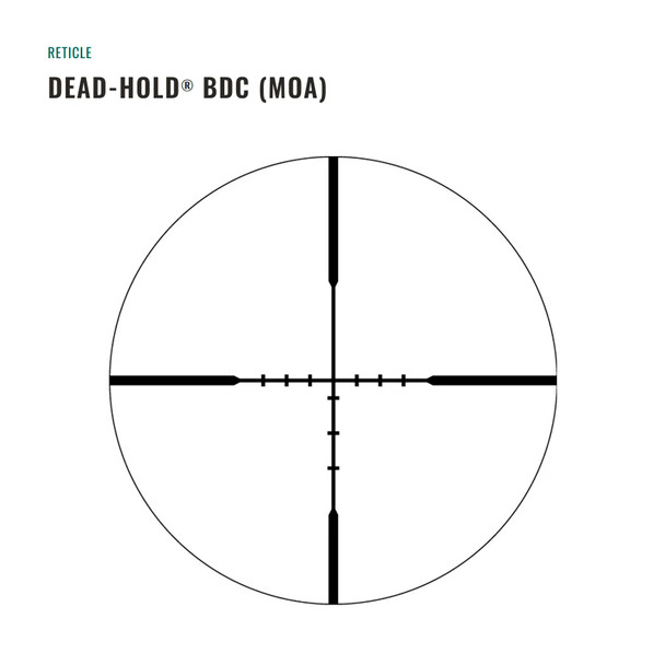 product variation VORTEX Crossfire HD 4-12x44 Dead-Hold BDC MOA Riflescope with Sport 1in Medium Riflescope Rings (CFR-41201+SPT1-M) image