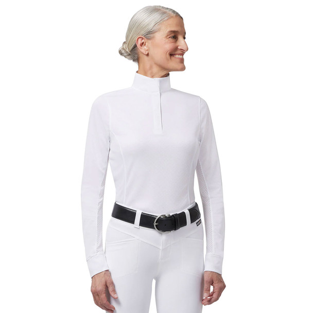 product variation KERRITS Women's Encore White/Bit Of Luck Long Sleeve Show Shirt (40413WHT/BITLUCK) image