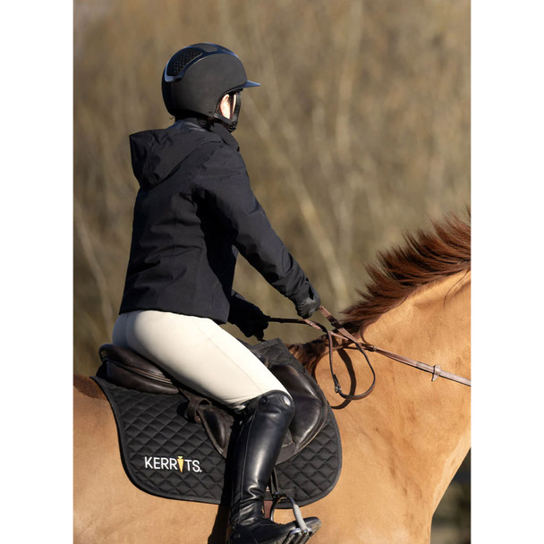 product variation KERRITS Women's Waterproof All Around Black Equestrian Rain Jacket (40472BLK) image