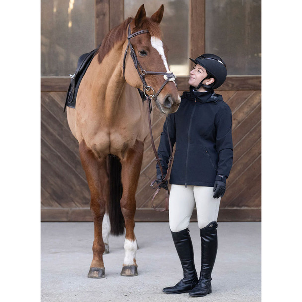 product variation KERRITS Women's Waterproof All Around Black Equestrian Rain Jacket (40472BLK) image