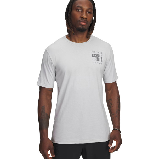 product variation UNDER ARMOUR Men's Freedom By Air Halo Gray/Titan Gray T-Shirt (6004101-014) image
