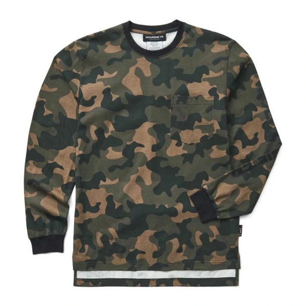 product variation WOLVERINE Men's FR Built Camo Print Camo LS Tee (W1214270-990) image