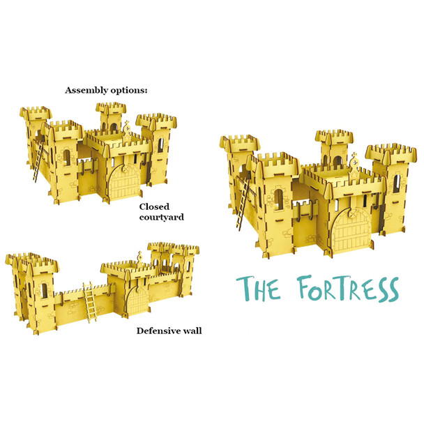 product variation WOODBY Fortress 3D Wooden Puzzle (00273) image