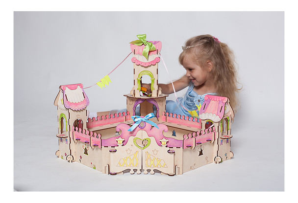 product variation WOODBY Princess Palace 3D Wooden Puzzle (00808) image