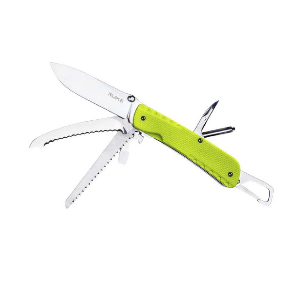 product variation RUIKE LD Multifunctional G10 Yellow and Green Knife (LD43) image