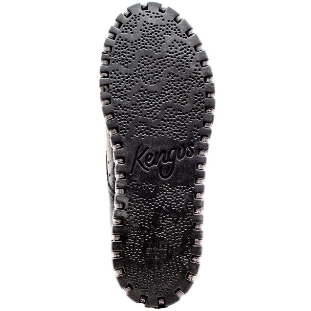 product variation KENGOS Men's Sur Nubuck Leather High Top Lace Up Black Shoe (KM1001NL-BLK) image