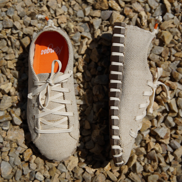 product variation KENGOS Women's Torrey Linien Natural Cotton Lace Up Shoe (KW1001LC-NATU) image
