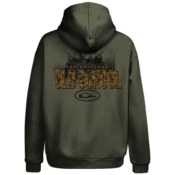 product variation DRAKE Men's Old School Graphic Deep Depths Dark Heather Hoodie (DS1660) image