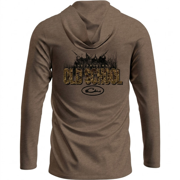 product variation DRAKE Men's Original Old School Graphic Savanna Tan Hoodie (DT8918) image