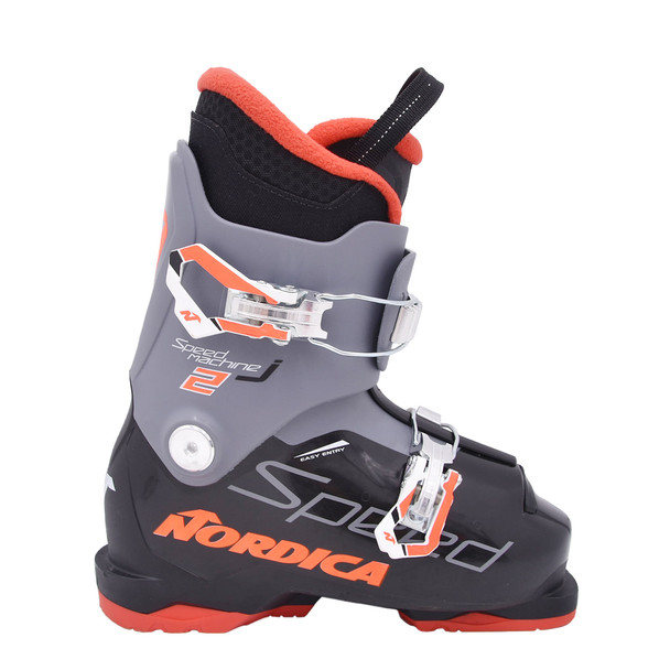 product variation Open Box (Great condition, limited use): NORDICA Kids Speedmachine J 2 Boots, Color: Black/Anthracite/Red, Size: 22.5 (050862007T1-22.5) image