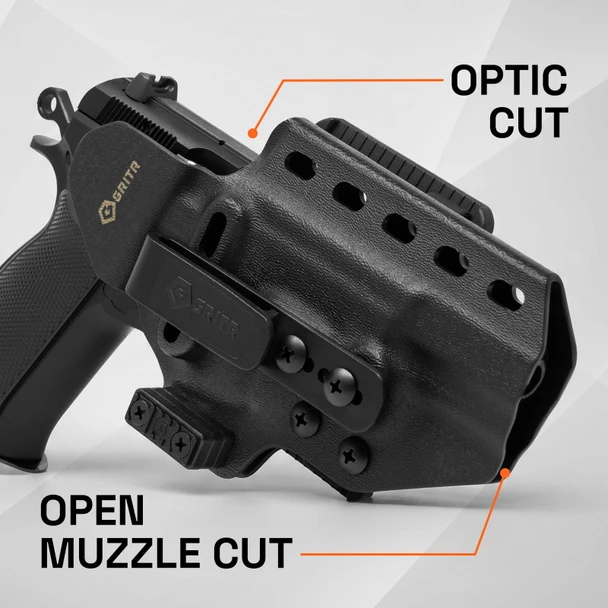 product variation GRITR OMNI IWB/OWB Ambidextrous Kydex Holster Fits CZ 75 (Non-Railed) Models image