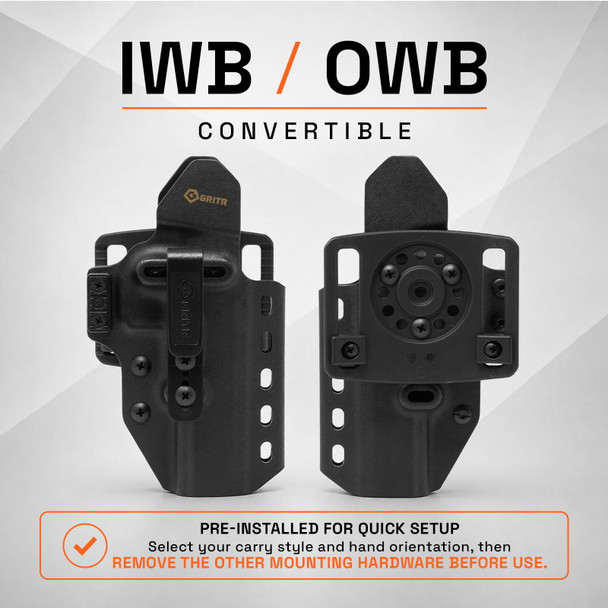 product variation GRITR OMNI IWB/OWB Ambidextrous Kydex Holster Fits CZ Shadow 2 image