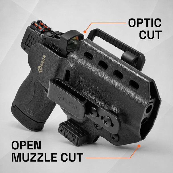 product variation GRITR OMNI IWB/OWB Ambidextrous Kydex Holster Fits Smith & Wesson Shield/Shield Plus image