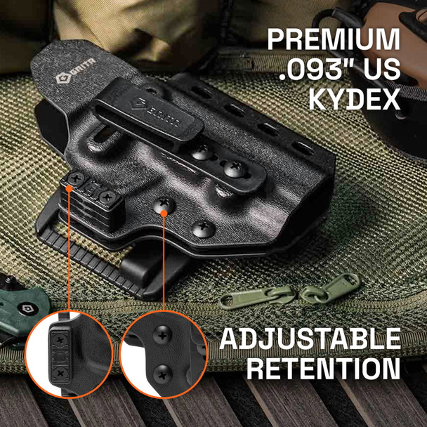 product variation GRITR OMNI IWB/OWB Ambidextrous Kydex Holster Fits Smith & Wesson Shield/Shield Plus image