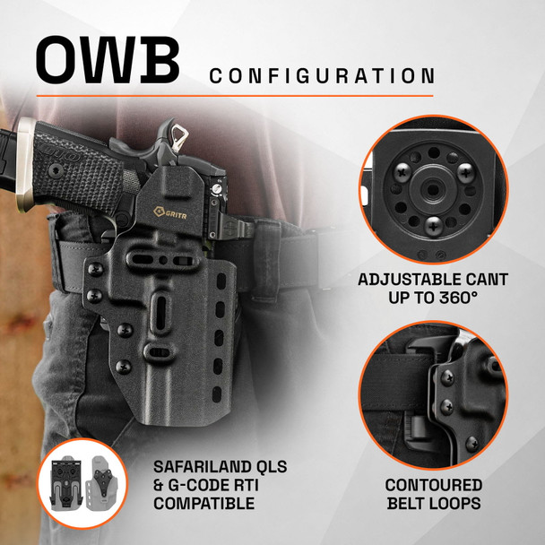 product variation GRITR OMNI IWB/OWB Ambidextrous Kydex Holster Fits Sig Sauer P211 GTO image
