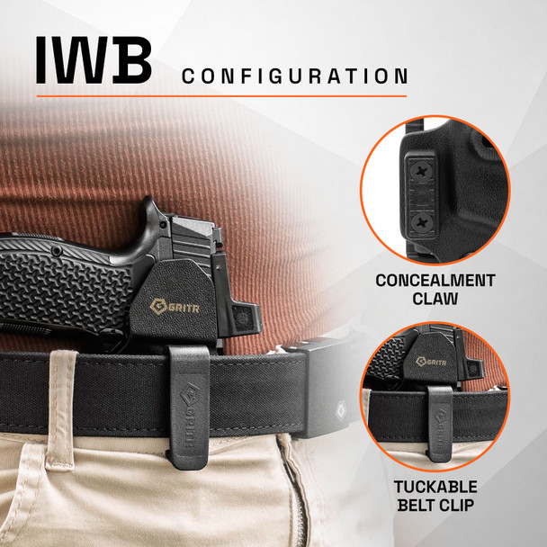 product variation GRITR OMNI IWB/OWB Ambidextrous Kydex Holster Fits Sig Sauer P365 LUXE image