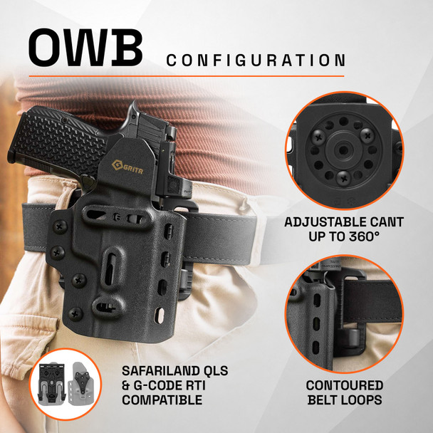 product variation GRITR OMNI IWB/OWB Ambidextrous Kydex Holster Fits Sig Sauer P365 LUXE image