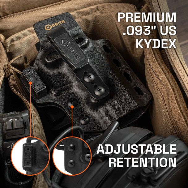 product variation GRITR OMNI IWB/OWB Ambidextrous Kydex Holster Fits Springfield Echelon Compact image