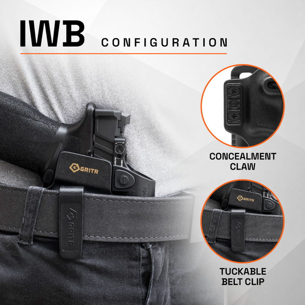 product variation GRITR OMNI IWB/OWB Ambidextrous Kydex Holster Fits Springfield Echelon Compact image