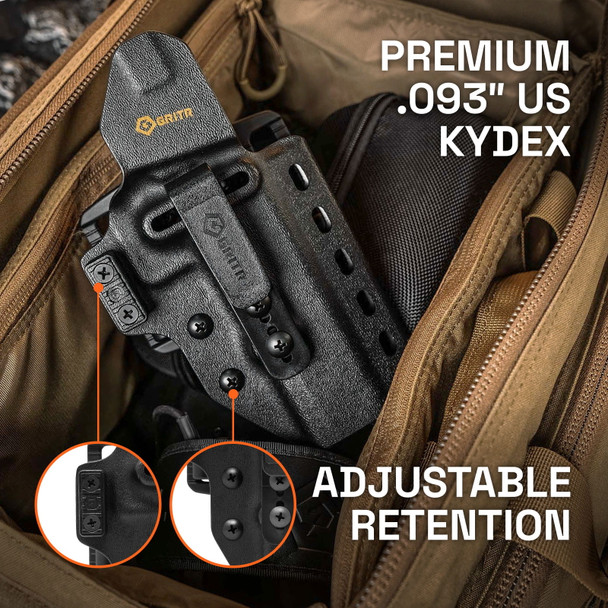 product variation GRITR OMNI IWB/OWB Ambidextrous Kydex Holster Fits Springfield 5" 1911 DS Prodigy image