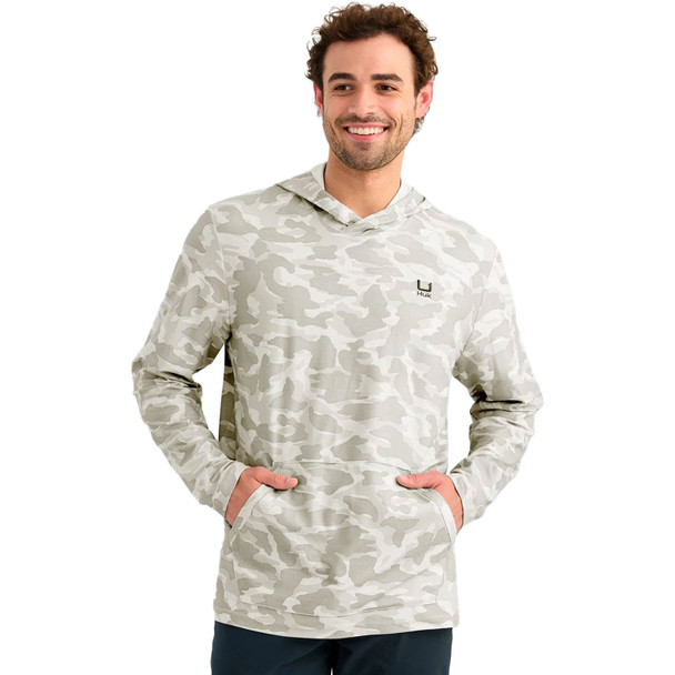 product variation HUK Men's Leeward Printed Fleece Seagull Camo Hoodie (H1300123-059) image