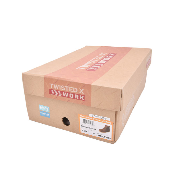 product variation Open Box (Great condition, limited use): TWISTED X Men's Casual Shoe, Color: Distressed Saddle, Size: 8.5, Width: M (MCAAW01-8.5-M0 image