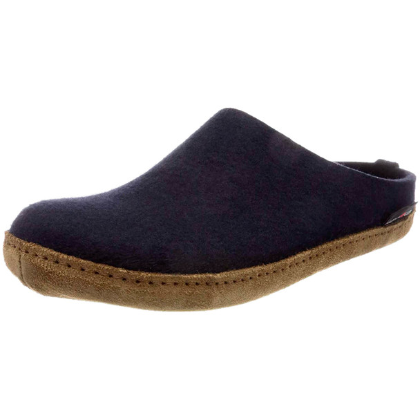 product variation Open Box (Damaged package): HAFLINGER Emils Slide, Color: Navy, Size: 39 (211001-70-39) image
