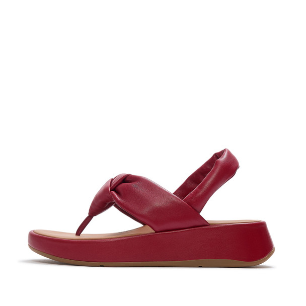 product variation Open Box (Damaged package): FITFLOP F-Mode Knot Soft-Leather Back-Strap Sandals, Color: Burnt Berry, Size: 11 (A2A-D47-090) image