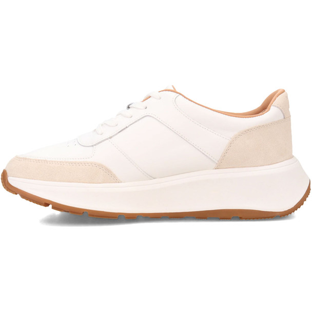 product variation Open Box (Damaged package): FITFLOP F-Mode Leather/Suede Flatform Sneakers, Color: Urban White, Size: 10 (FR1-194-080) image