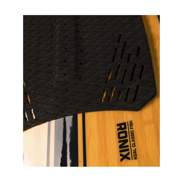 product variation Open Box (Damaged package): RONIX Koal Classic Fish Glossy Black / Bamboo 5ft Wakesurf (232381) image