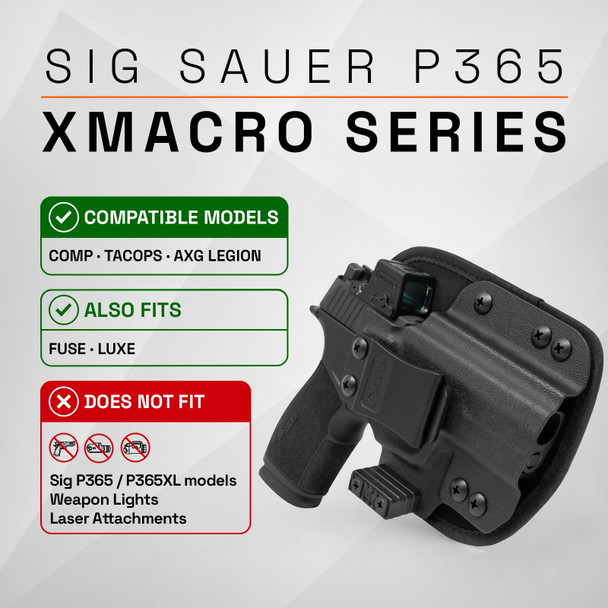 product variation GRITR IWB Hybrid Holster for Sig Sauer P365 XMacro Series (incl. LUXE & FUZE) image